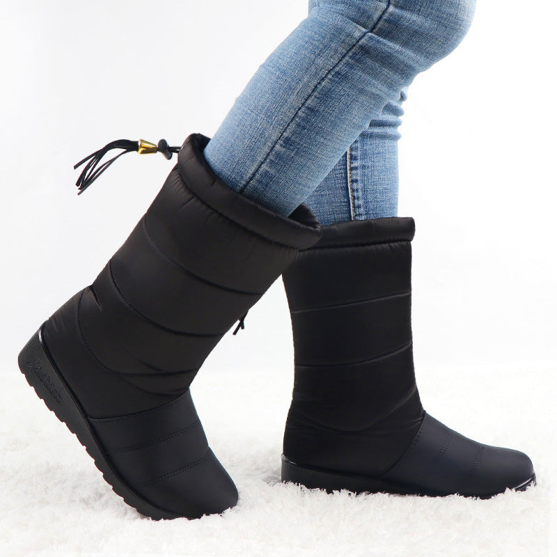 Bota de neve Zermatt de mulher impermeável com borlas MotionCare