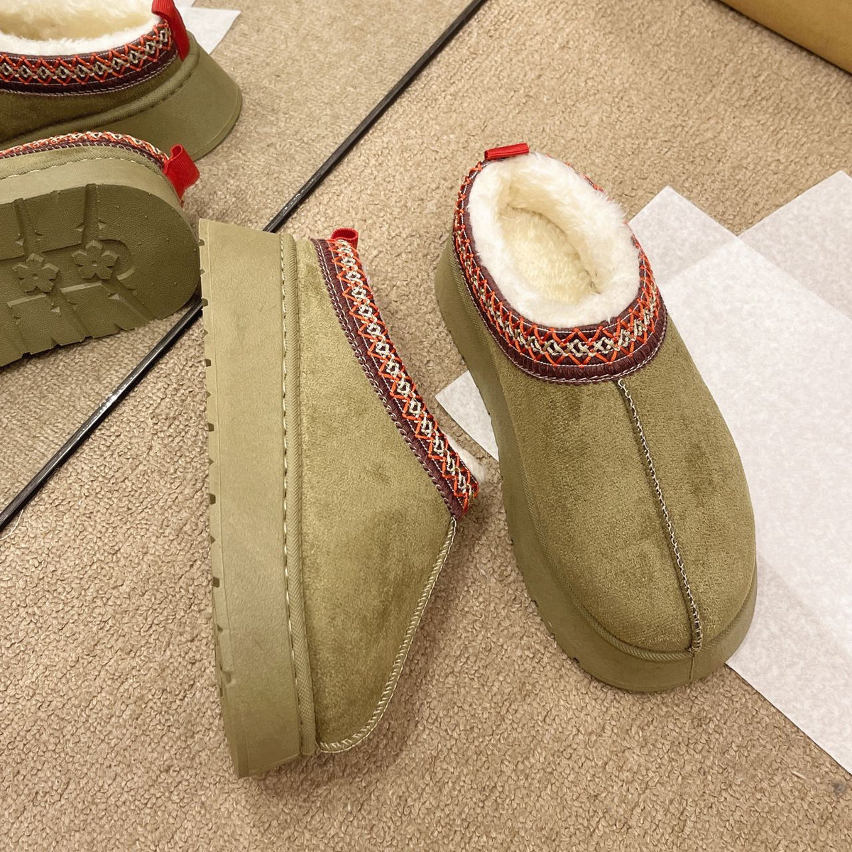 Botim Aspen de mulher forrado a pelo slip-on MotionCare — vista 6