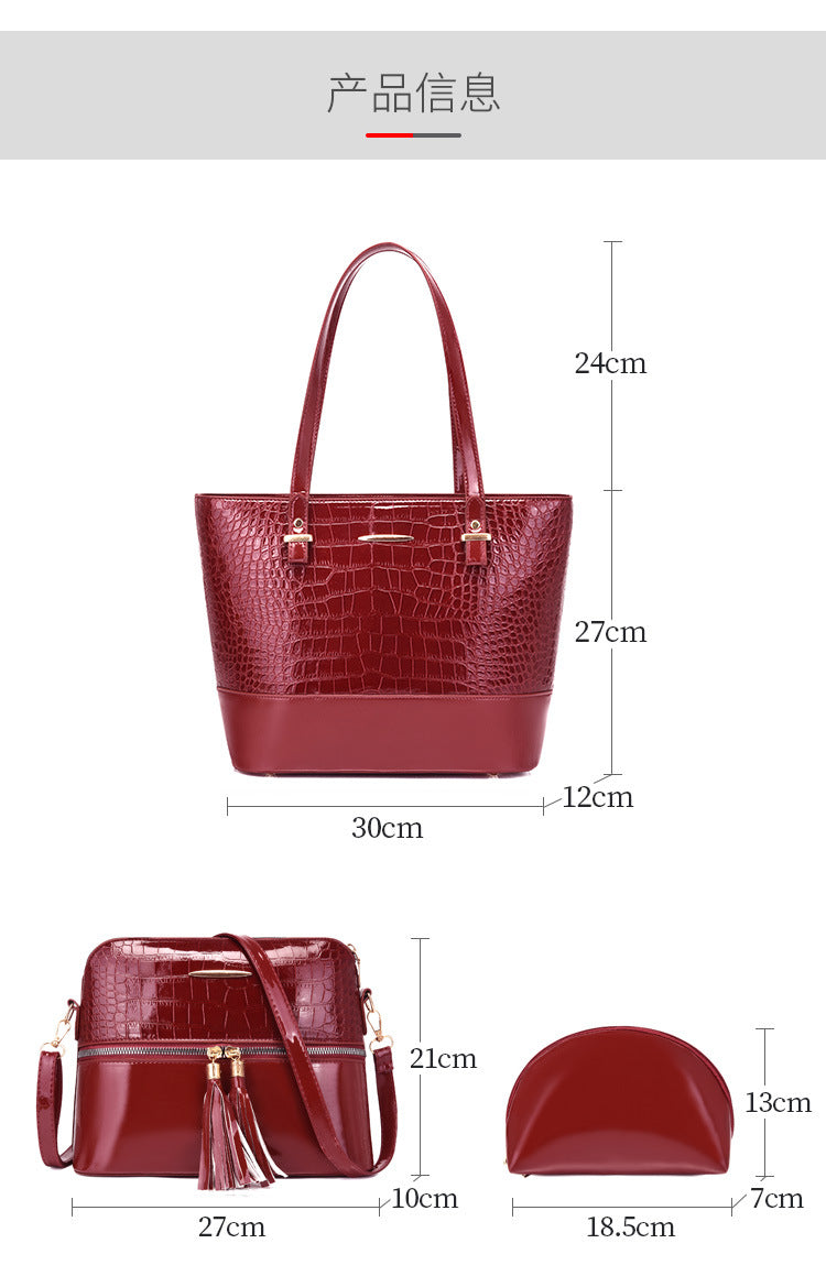 Conjunto de malas croco Milano 3 peças MotionCare — vista 6