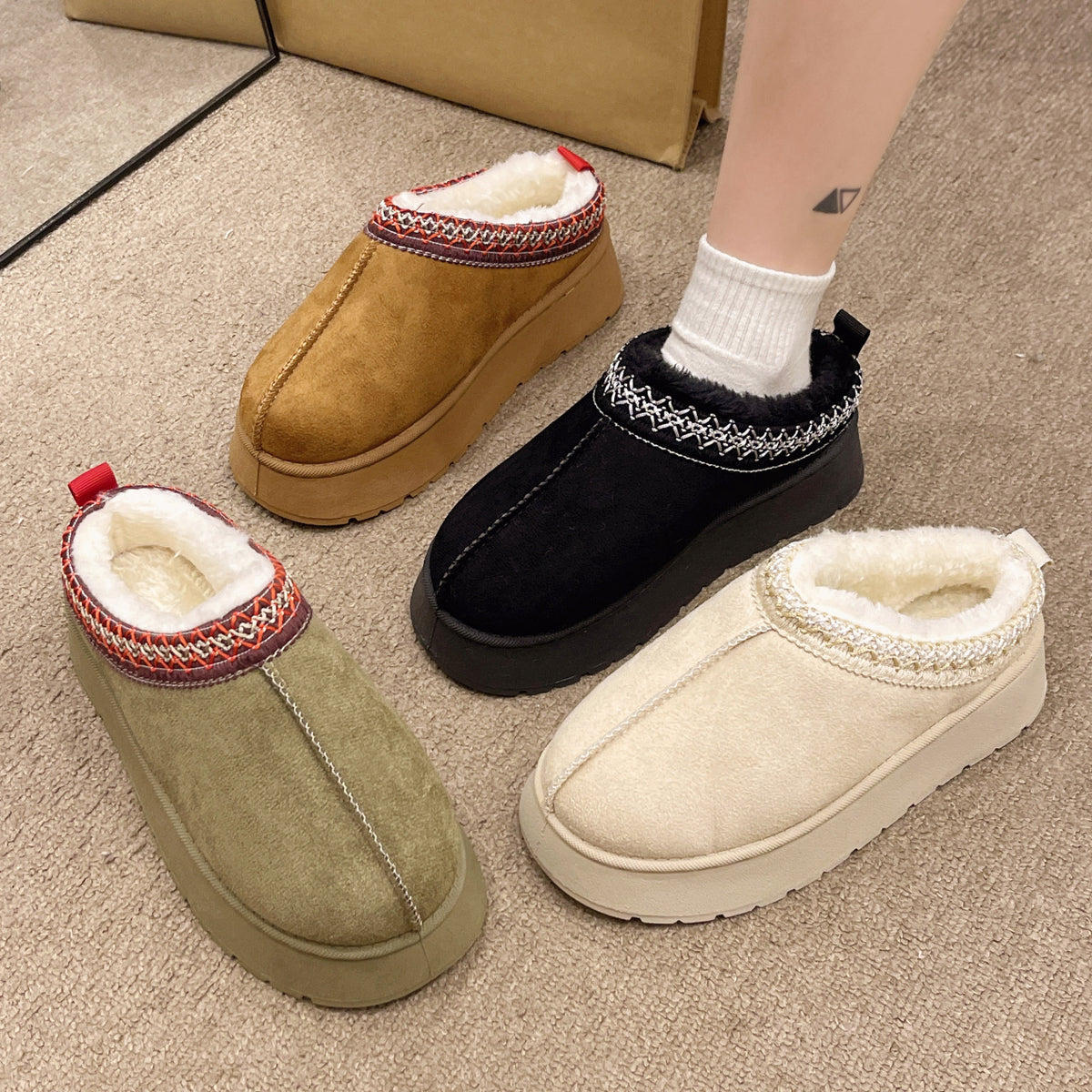 Botim Aspen de mulher forrado a pelo slip-on MotionCare — vista 2