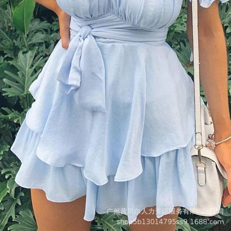 Vestido Capri de mulher com decote em V e folhos MotionCare — vista 6