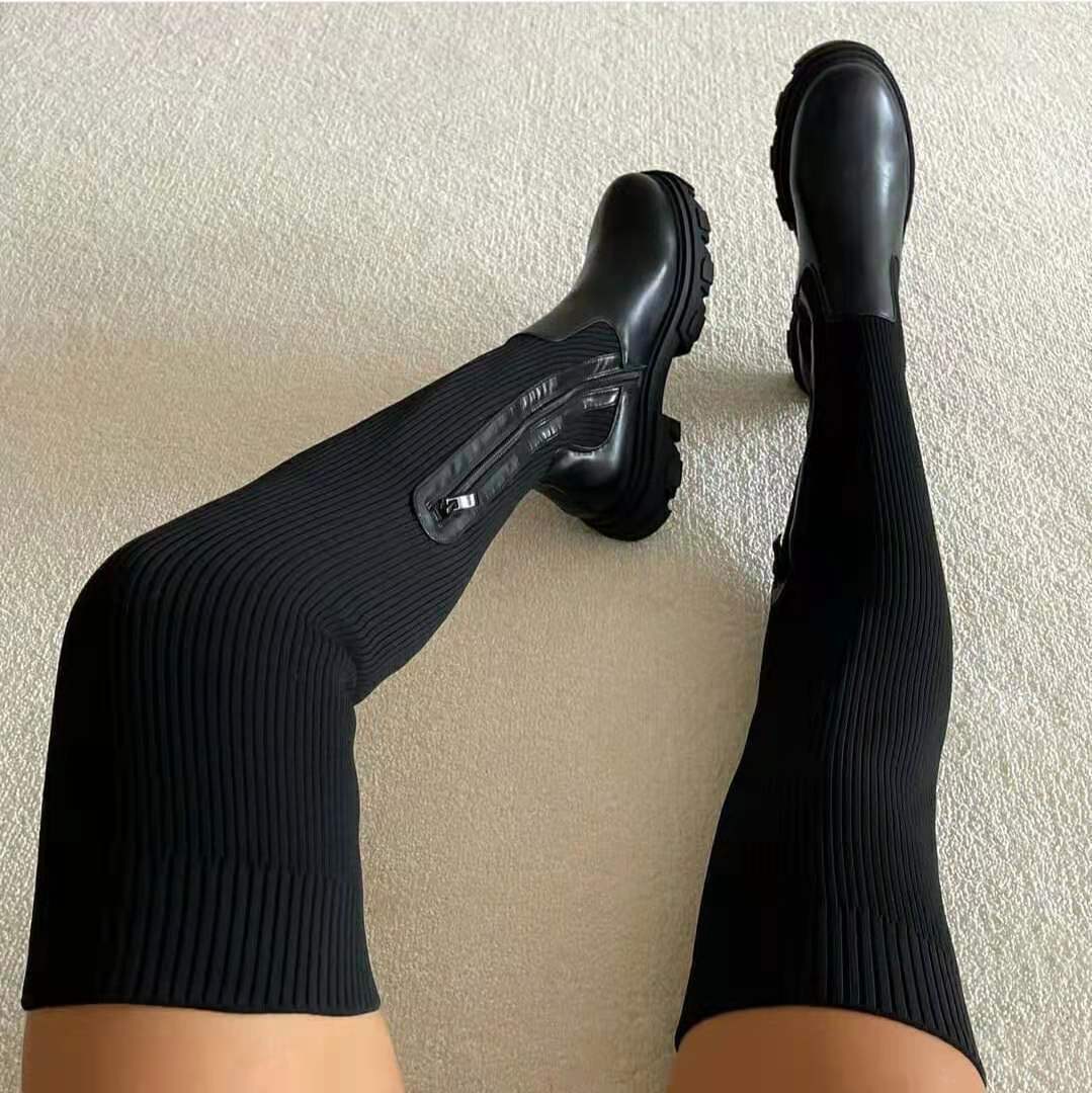 Bota Torino de mulher acima do joelho em malha elástica MotionCare — vista 7