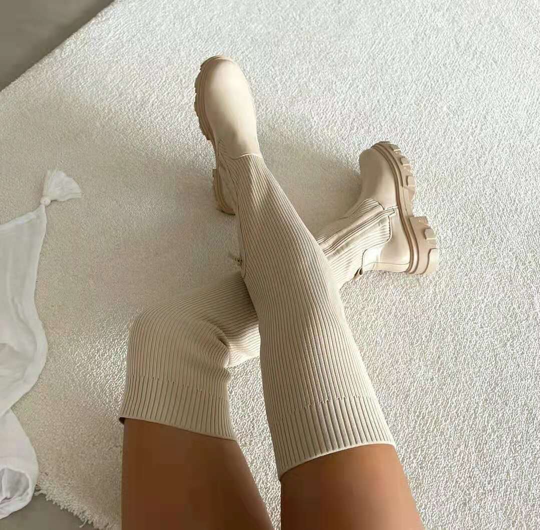Bota Torino de mulher acima do joelho em malha elástica MotionCare — vista 6