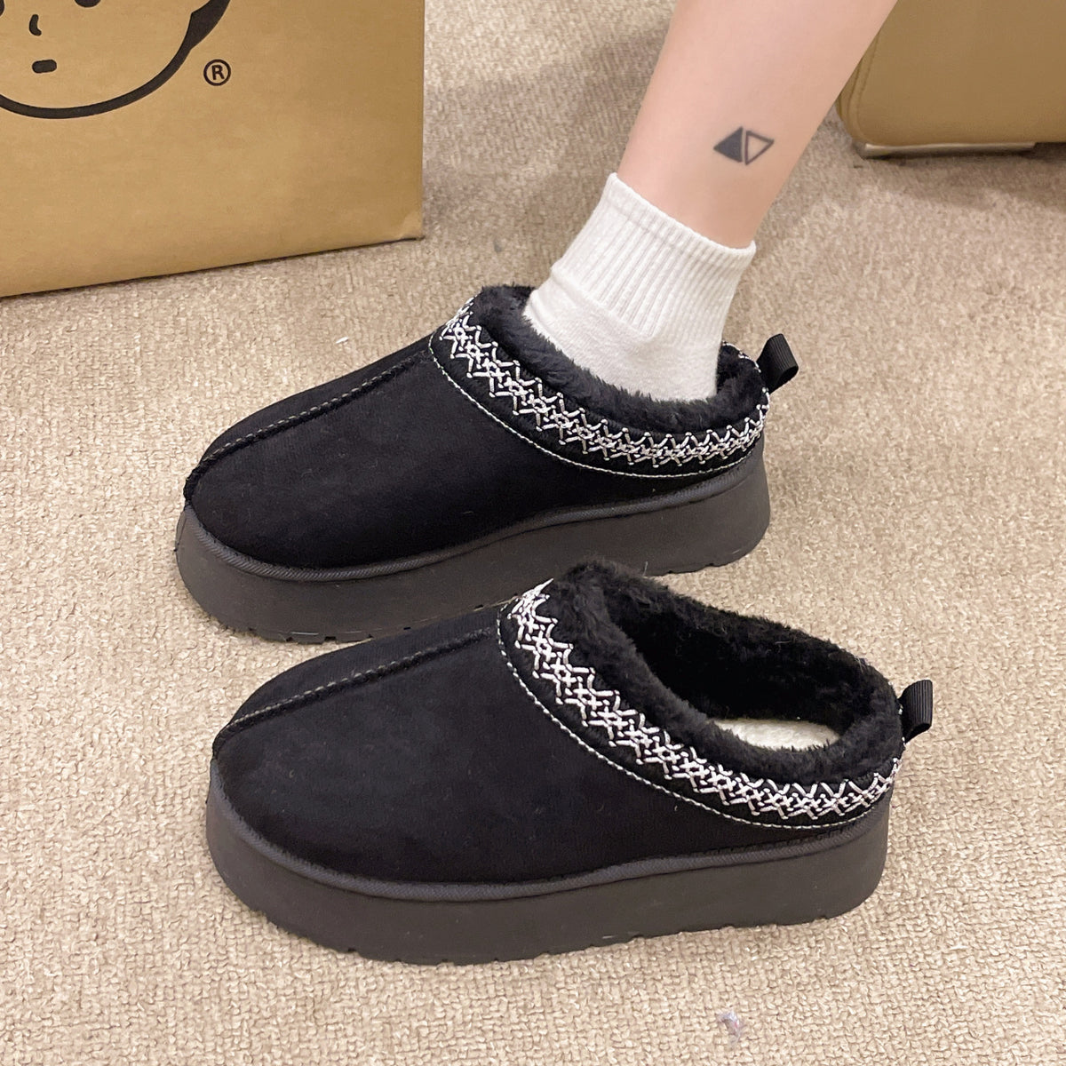 Botim Aspen de mulher forrado a pelo slip-on MotionCare — vista 9