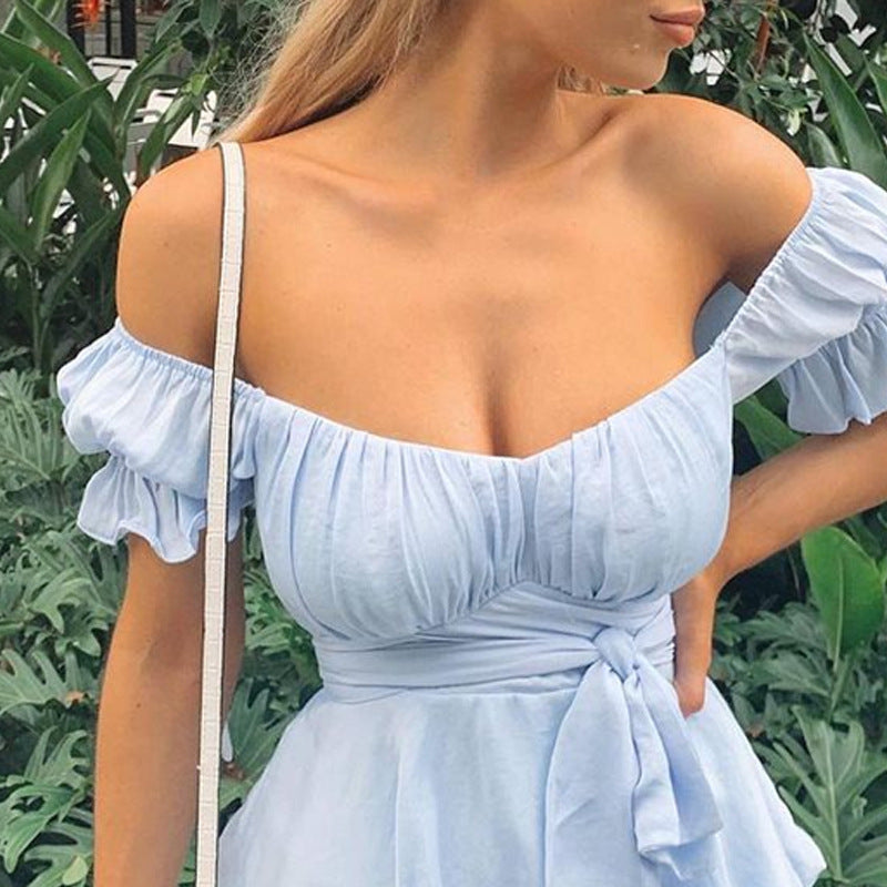 Vestido Capri de mulher com decote em V e folhos MotionCare — vista 5