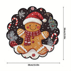 Conjunto de 4 bases de mesa de Natal redondas MotionCare — vista 6