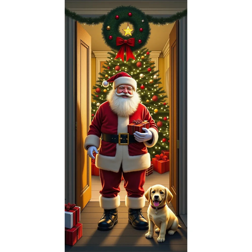 Capa decorativa de porta de Natal 185 x 90 cm MotionCare — vista 25