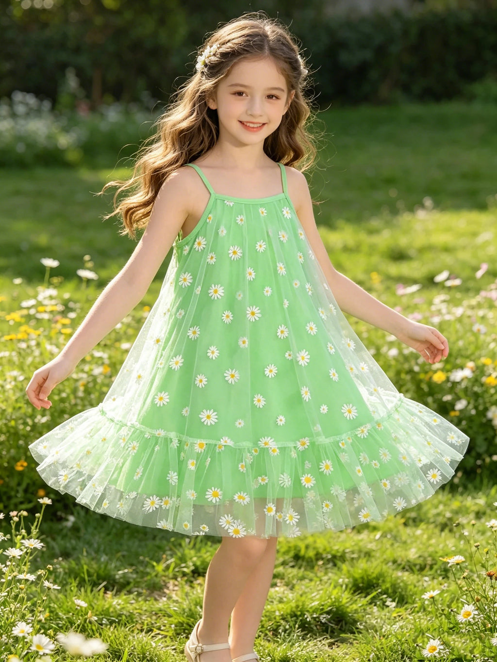 Vestido de menina Provence com girassóis MotionCare — vista 9