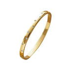 Pulseira rígida Lumière de mulher em aço inoxidável com zircónias MotionCare — vista 4