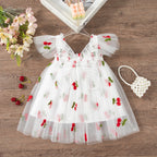 Vestido de bebé Sevilha em chiffon bordado MotionCare — vista 5