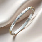 Pulseira rígida Lumière de mulher em aço inoxidável com zircónias MotionCare — vista 5