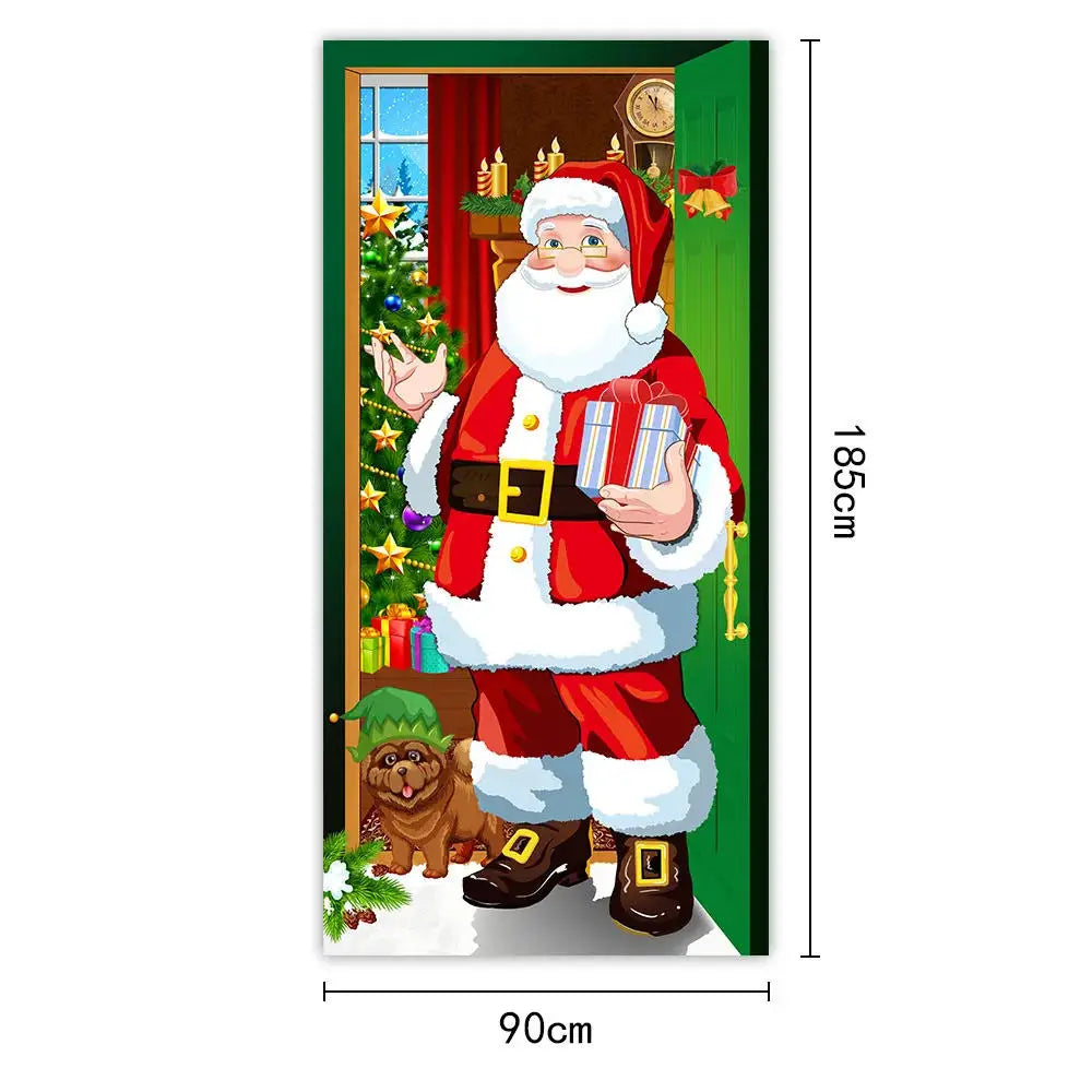 Capa decorativa de porta de Natal 185 x 90 cm MotionCare — vista 22