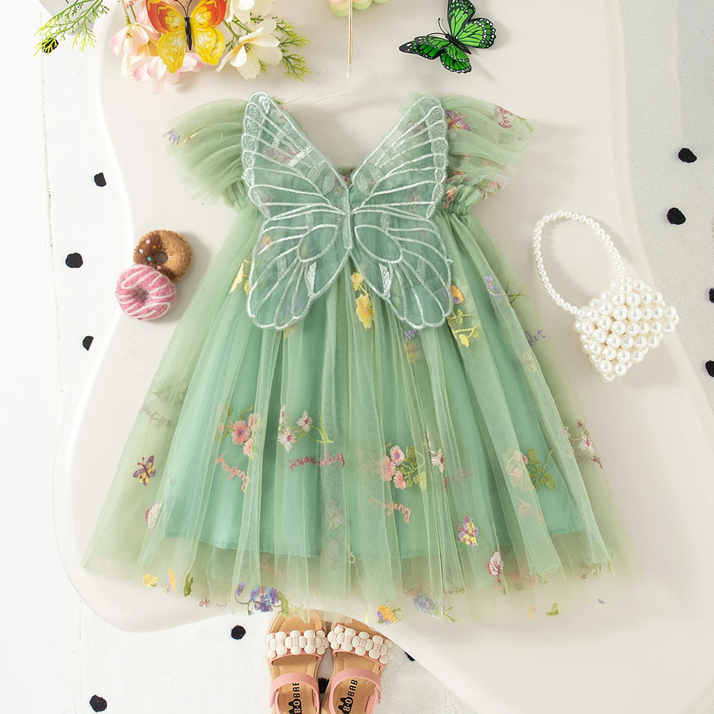 Vestido de bebé Sevilha em chiffon bordado MotionCare — vista 6