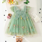 Vestido de bebé Sevilha em chiffon bordado MotionCare — vista 6