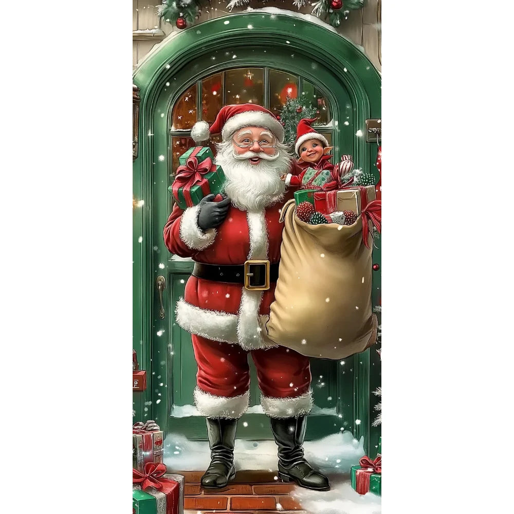 Capa decorativa de porta de Natal 185 x 90 cm MotionCare — vista 24