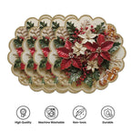 Conjunto de 4 bases de mesa de Natal redondas MotionCare — vista 9