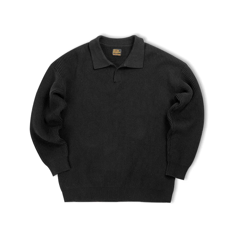 Camisola Polo Oporto de homem em malha canelada de algodão MotionCare — vista 7