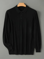 Camisola Polo Montreux de homem em mistura de lã MotionCare — vista 14