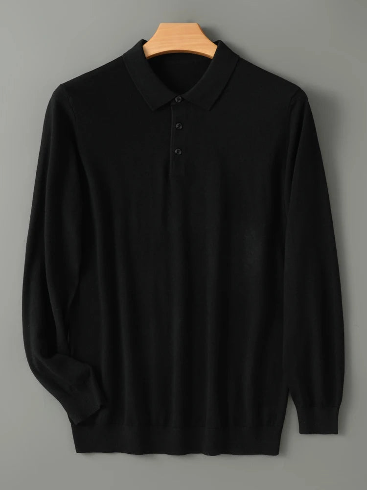 Camisola Polo Montreux de homem em mistura de lã MotionCare — vista 14