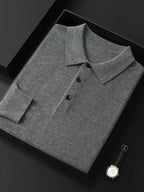Camisola Polo Montreux de homem em mistura de lã MotionCare — vista 8