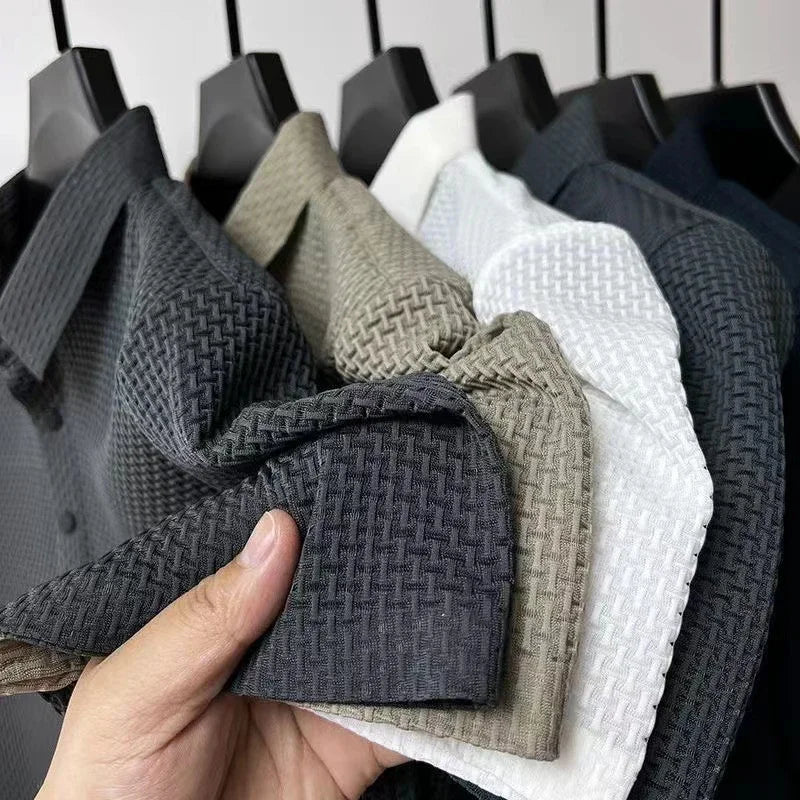 Polo Arrábida de homem em malha texturada MotionCare
