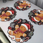 Conjunto de 4 bases de mesa de Natal redondas MotionCare