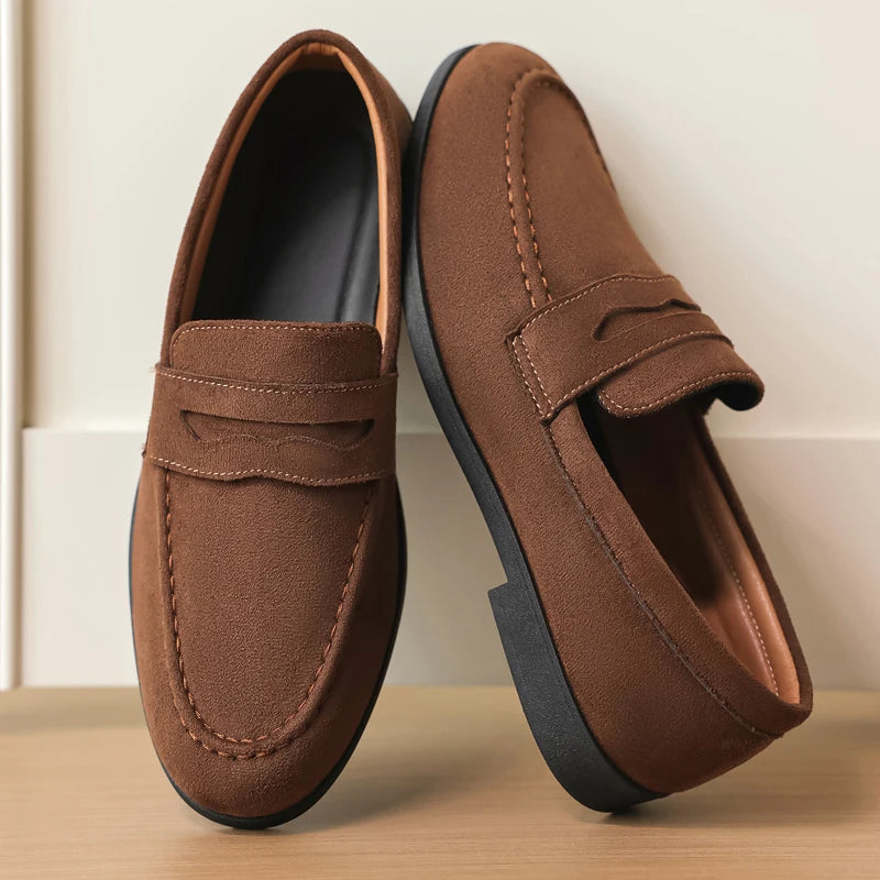 Mocassim Riviera de homem em pele camurçada MotionCare