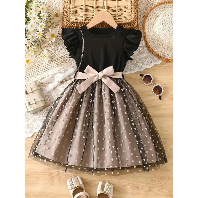 Vestido de menina Verona com corações e laço MotionCare — vista 2