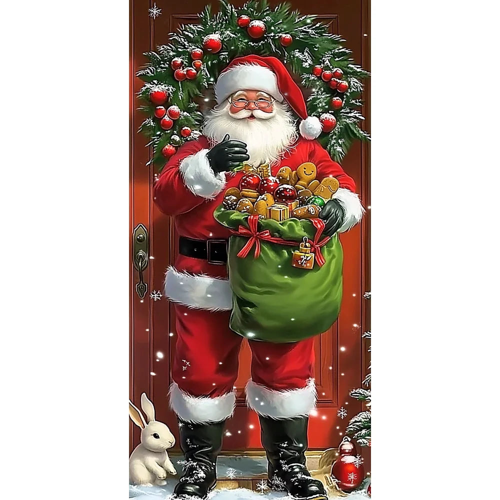 Capa decorativa de porta de Natal 185 x 90 cm MotionCare — vista 16