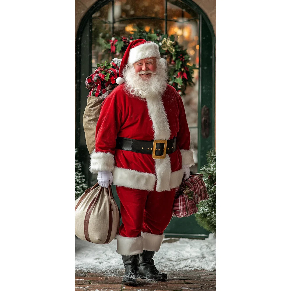 Capa decorativa de porta de Natal 185 x 90 cm MotionCare — vista 15