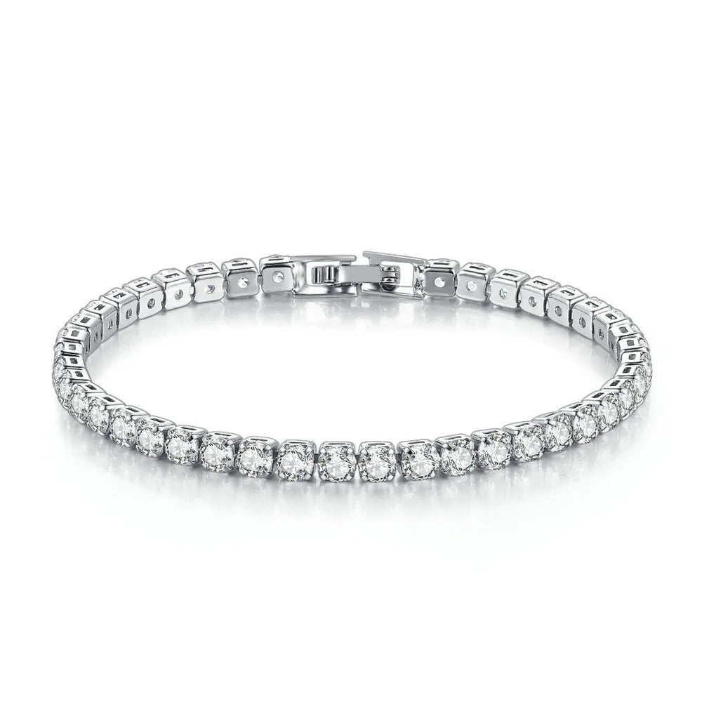 Pulseira tennis Éclat de mulher 4 mm com cristais MotionCare — vista 8