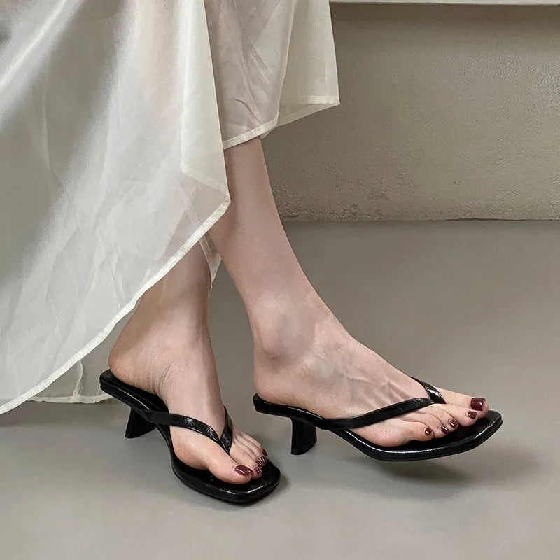 Chinelo de salto Positano de mulher com biqueira quadrada MotionCare — vista 4