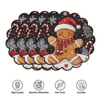 Conjunto de 4 bases de mesa de Natal redondas MotionCare — vista 11