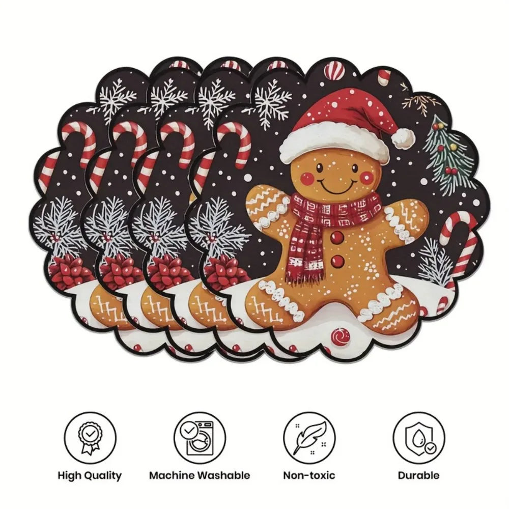 Conjunto de 4 bases de mesa de Natal redondas MotionCare — vista 11