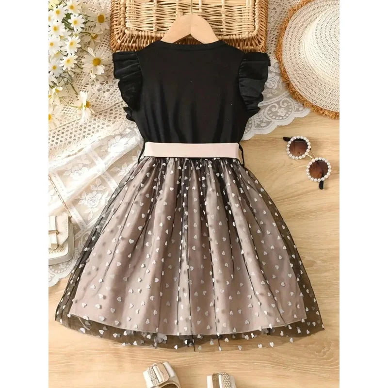 Vestido de menina Verona com corações e laço MotionCare — vista 3