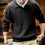 Camisola Polo Oporto de homem em malha canelada de algodão MotionCare — vista 4