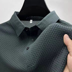 Polo Sintra de homem em malha texturada elástica MotionCare — vista 2