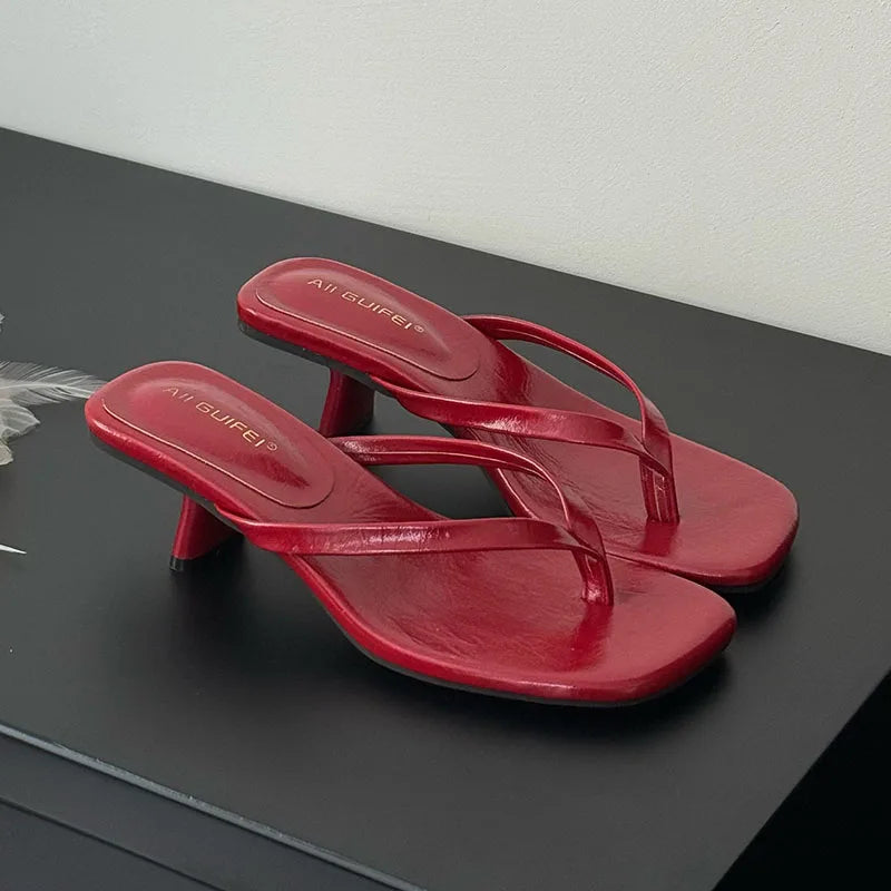 Chinelo de salto Positano de mulher com biqueira quadrada MotionCare — vista 9