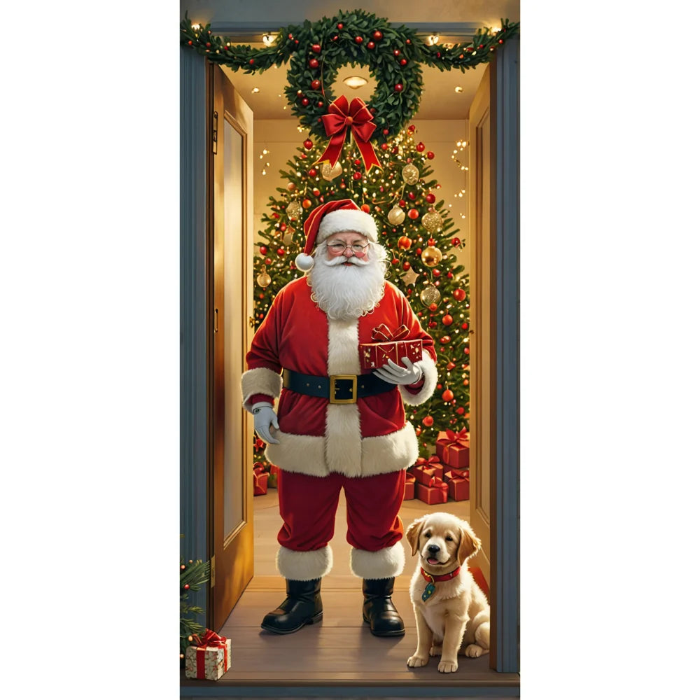 Capa decorativa de porta de Natal 185 x 90 cm MotionCare — vista 11