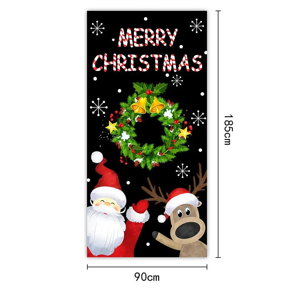 Capa decorativa de porta de Natal 185 x 90 cm MotionCare — vista 14