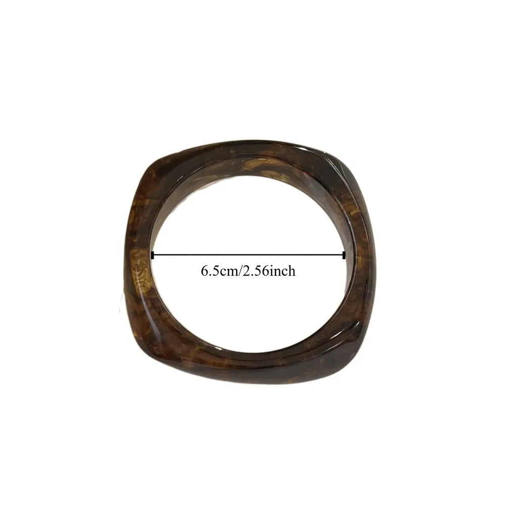 Pulseira rígida Aurora de mulher em acrílico marmoreado MotionCare — vista 6